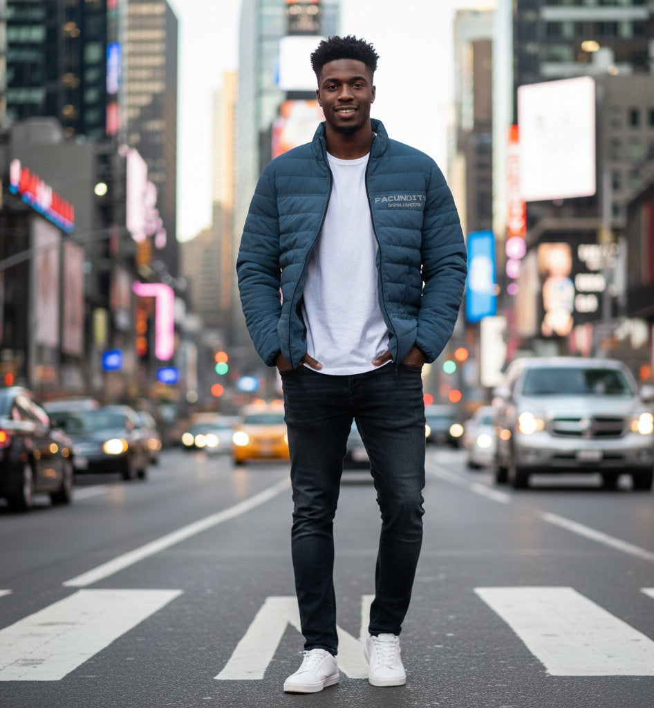 FACS OCEAN BLUE BUBBLE COAT